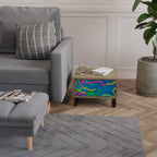 STREAMER TANGLE Mesita de Noche en Efecto Roble