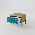 STREAMER TANGLE Mesita de Noche en Efecto Roble