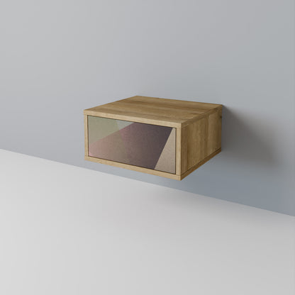 BEIGE GEOMETRY Mesita de Noche