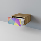 BRIGHT GEOMETRY Mesita de Noche en Efecto Roble