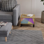 BRIGHT GEOMETRY Mesita de Noche en Efecto Roble