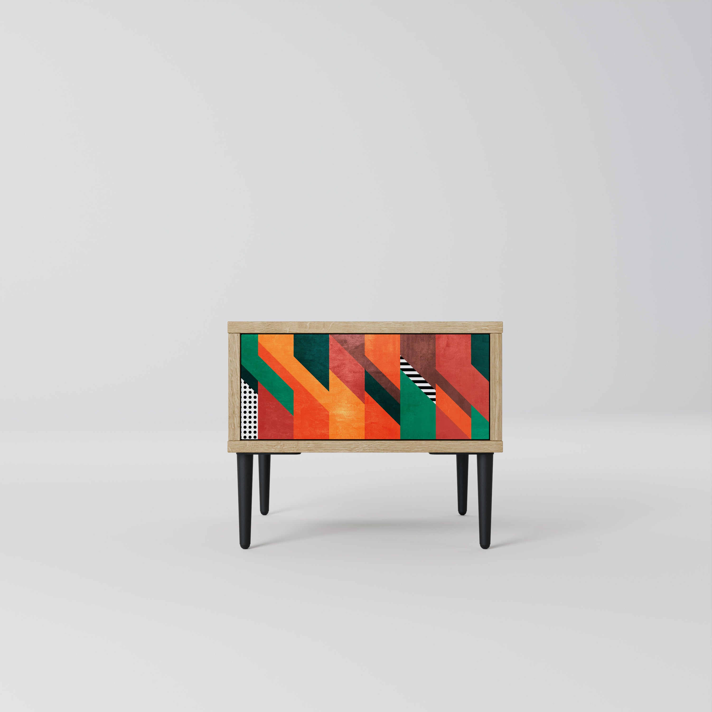 MAKESHIFT ARTISTRY Nightstand in Oak Effect