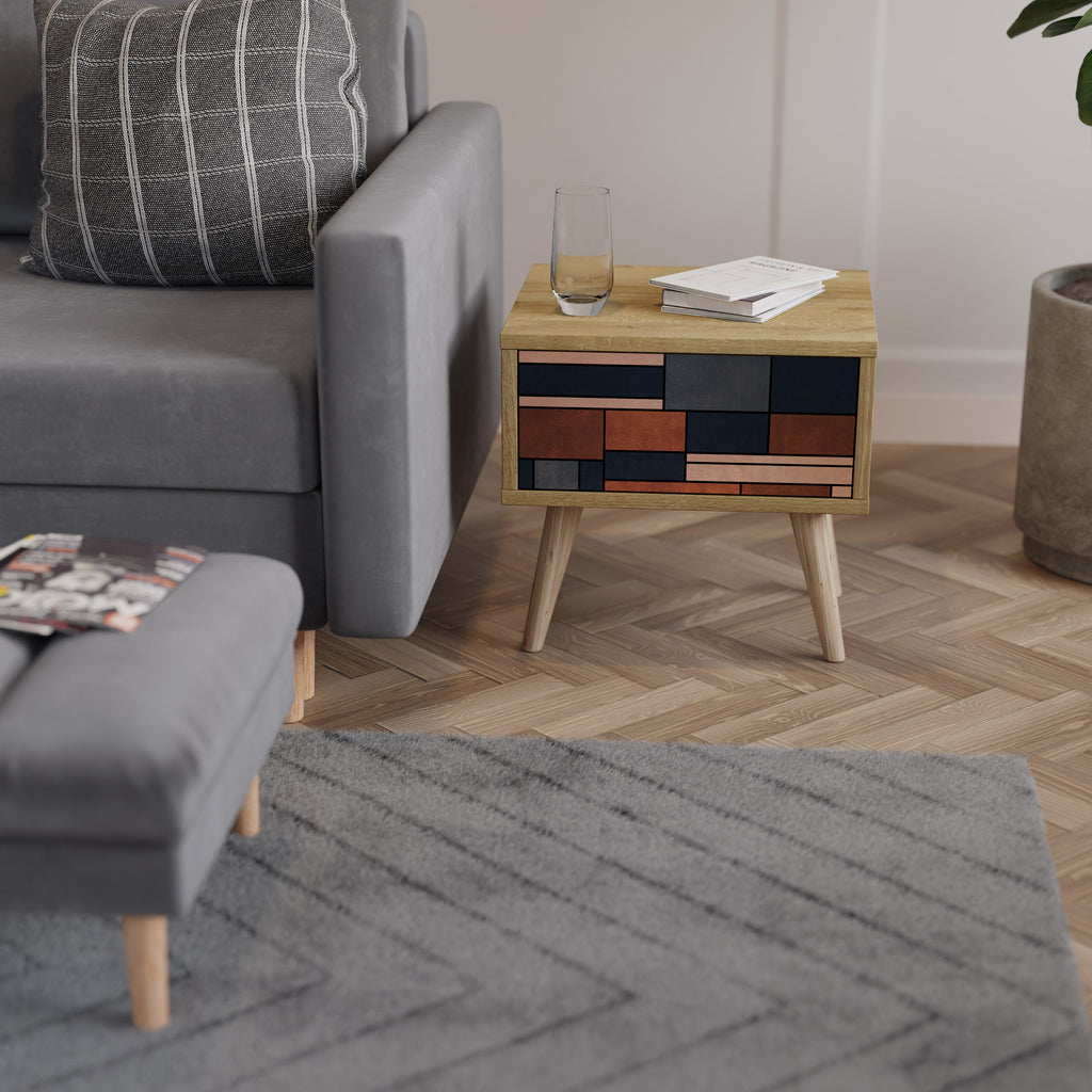 INTREPID FORMATION Nightstand in Oak Effect
