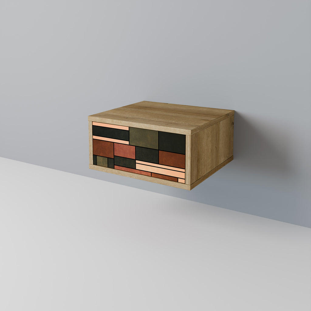 FIGURES OF NATURE Nightstand in Oak Effect