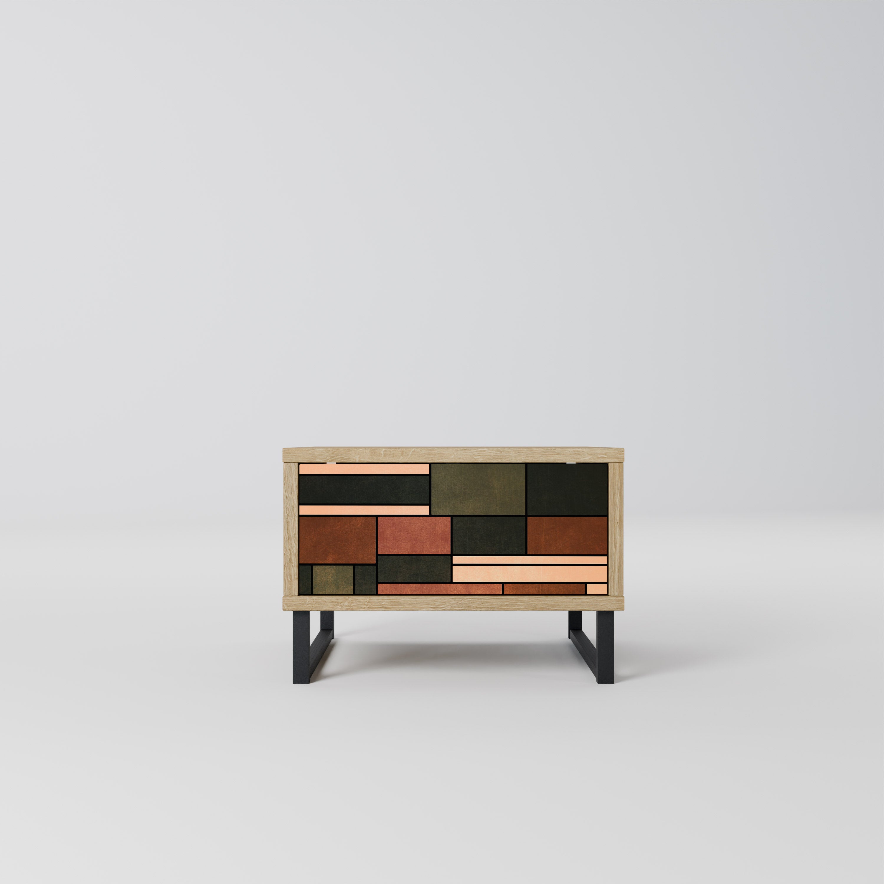 FIGURES OF NATURE Nightstand in Oak Effect