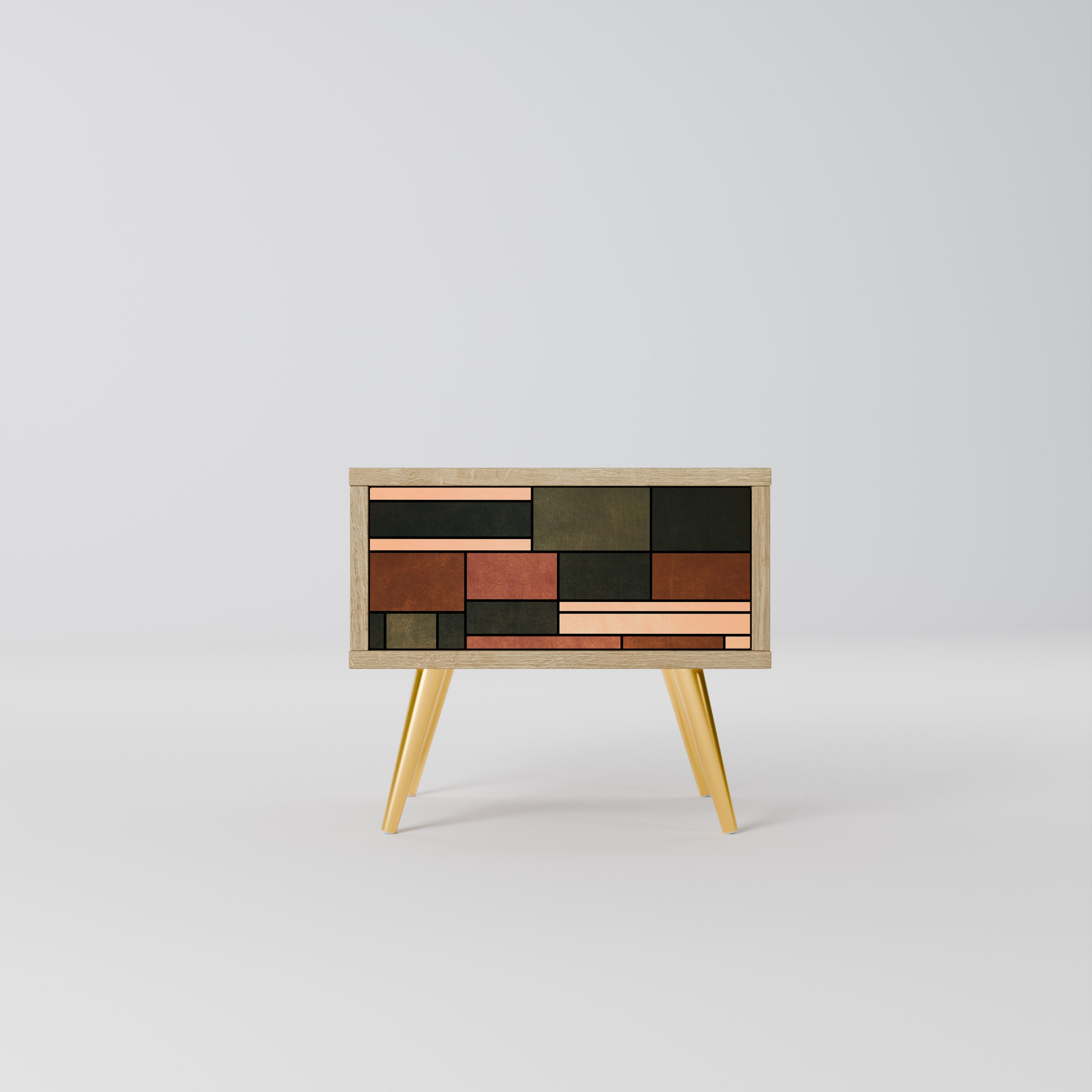FIGURES OF NATURE Nightstand in Oak Effect