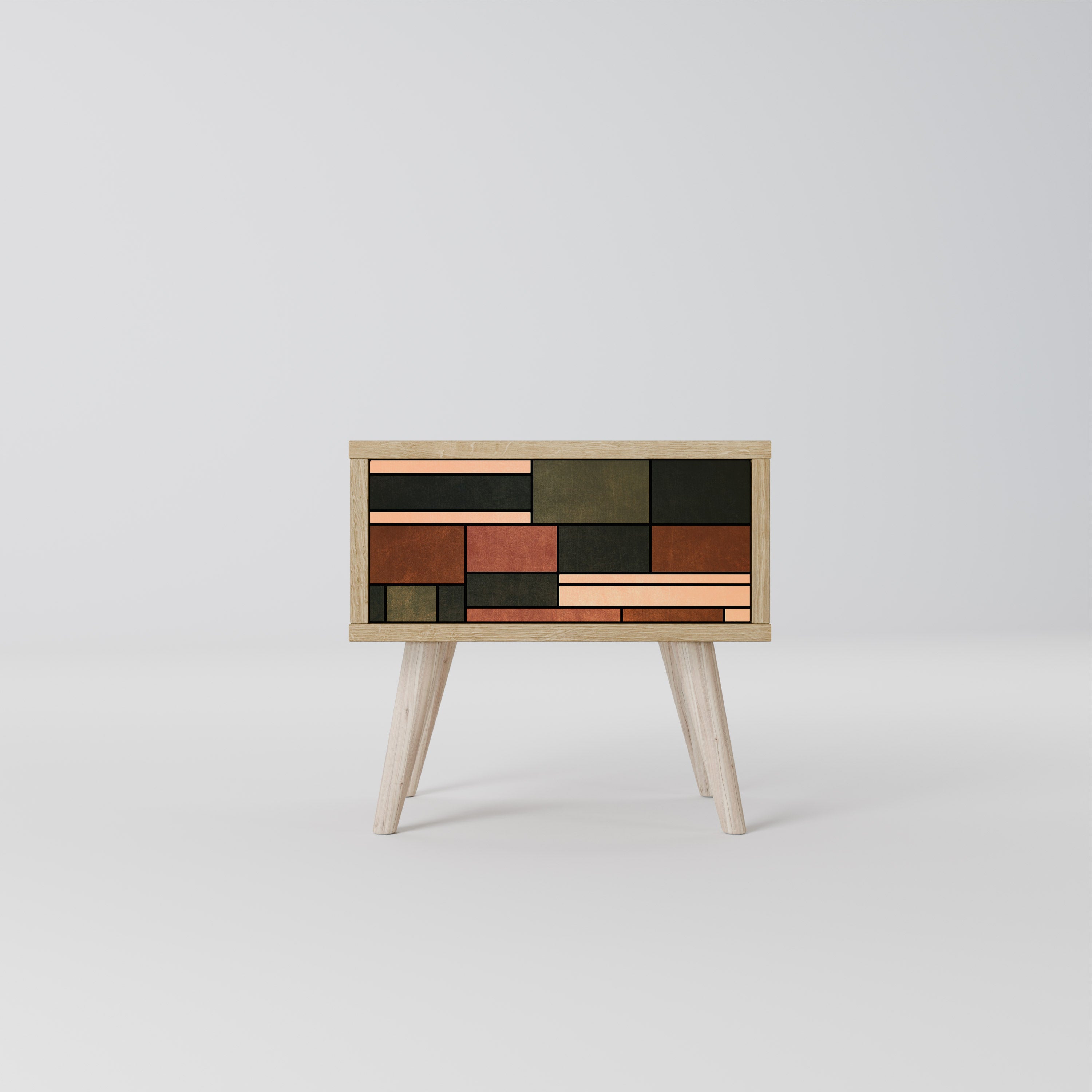 FIGURES OF NATURE Nightstand in Oak Effect