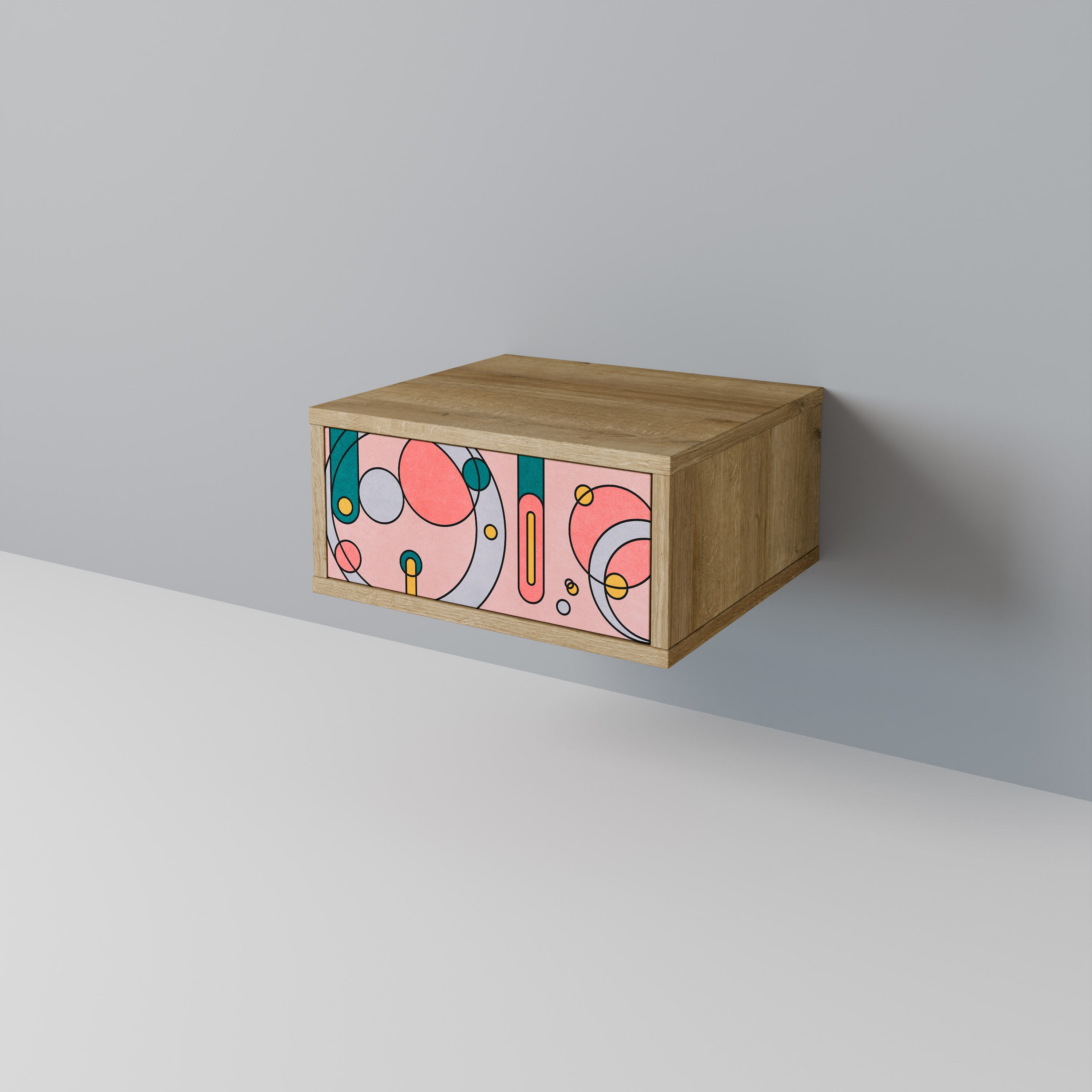 GOSSAMER ECHOES Nightstand in Oak Effect