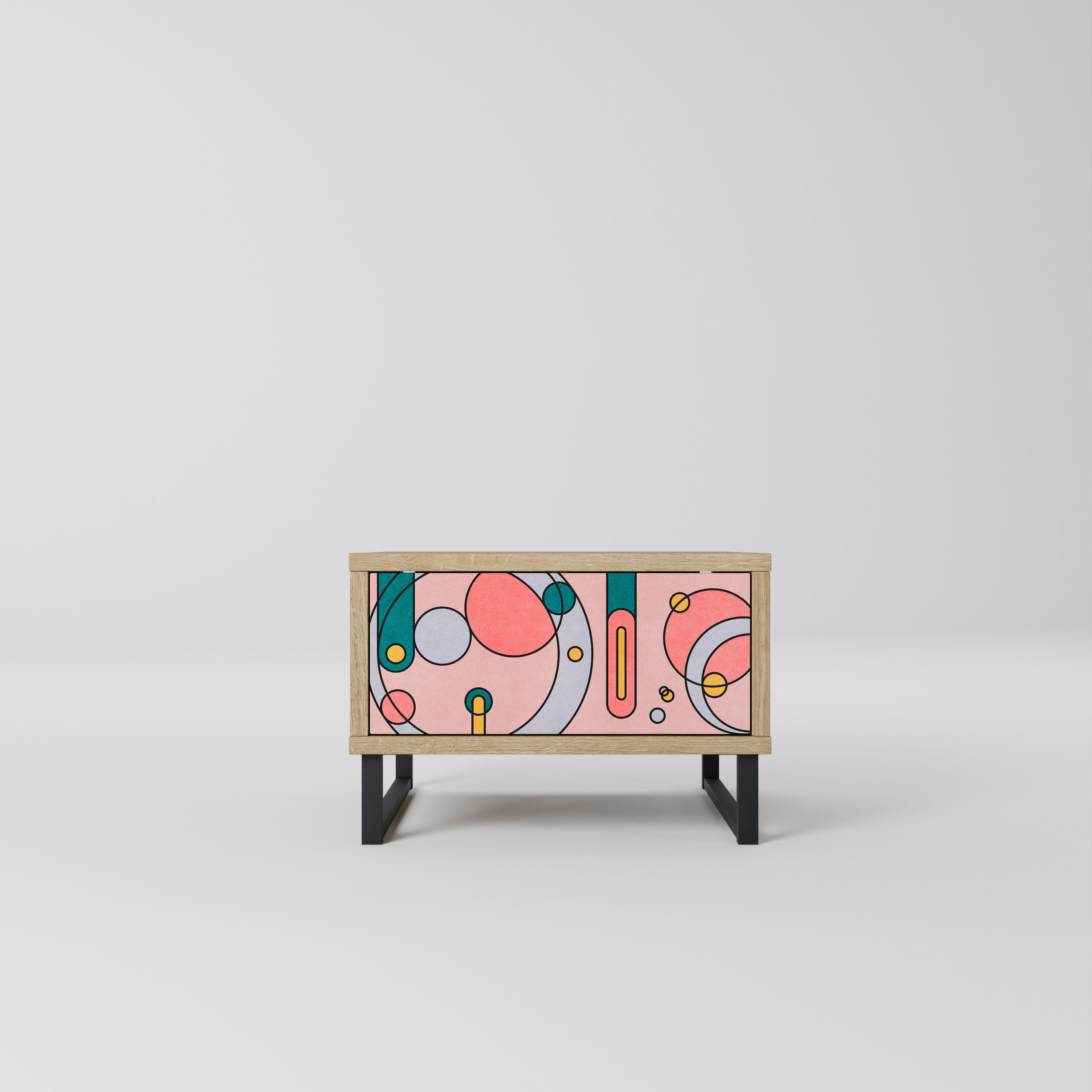 GOSSAMER ECHOES Nightstand in Oak Effect