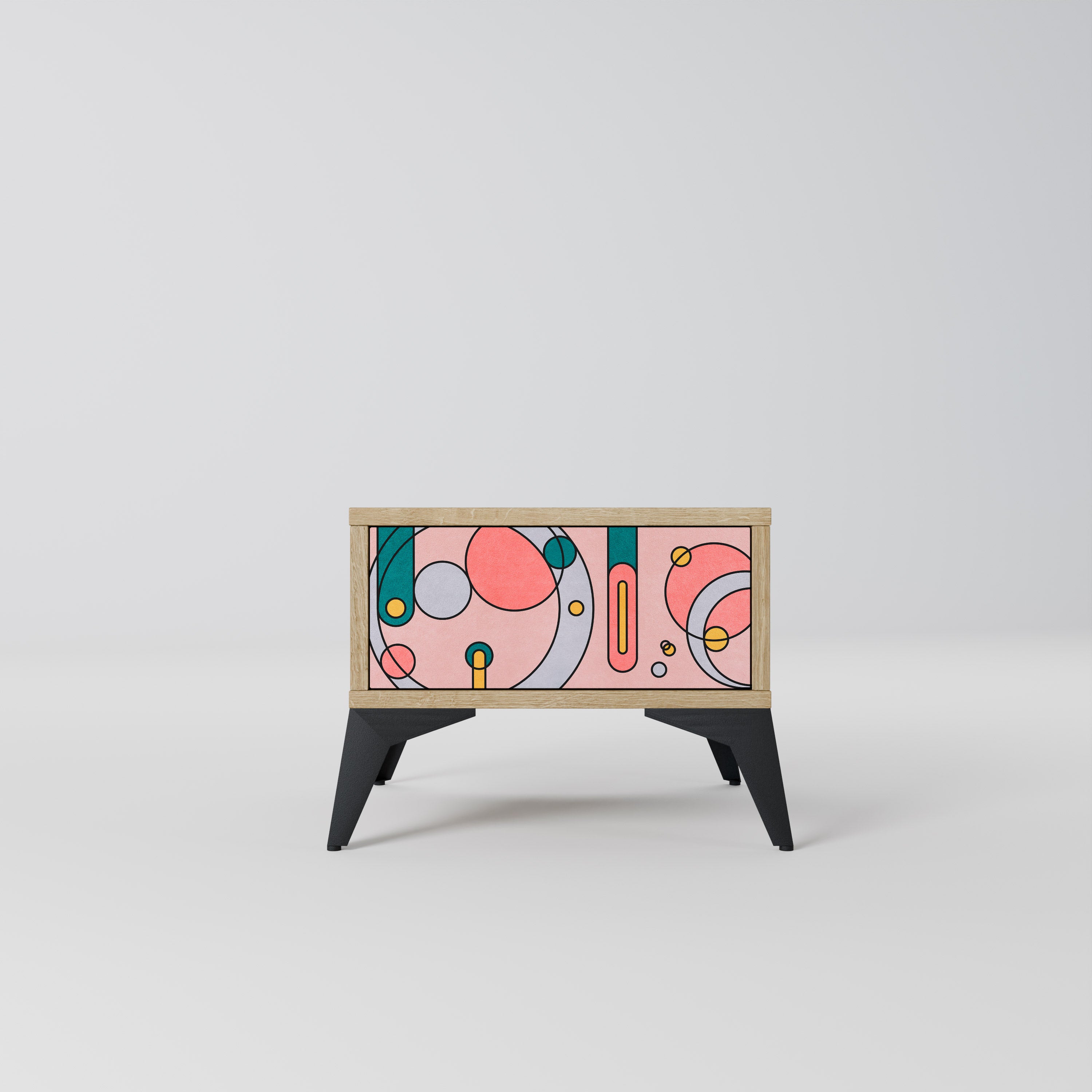 GOSSAMER ECHOES Nightstand in Oak Effect
