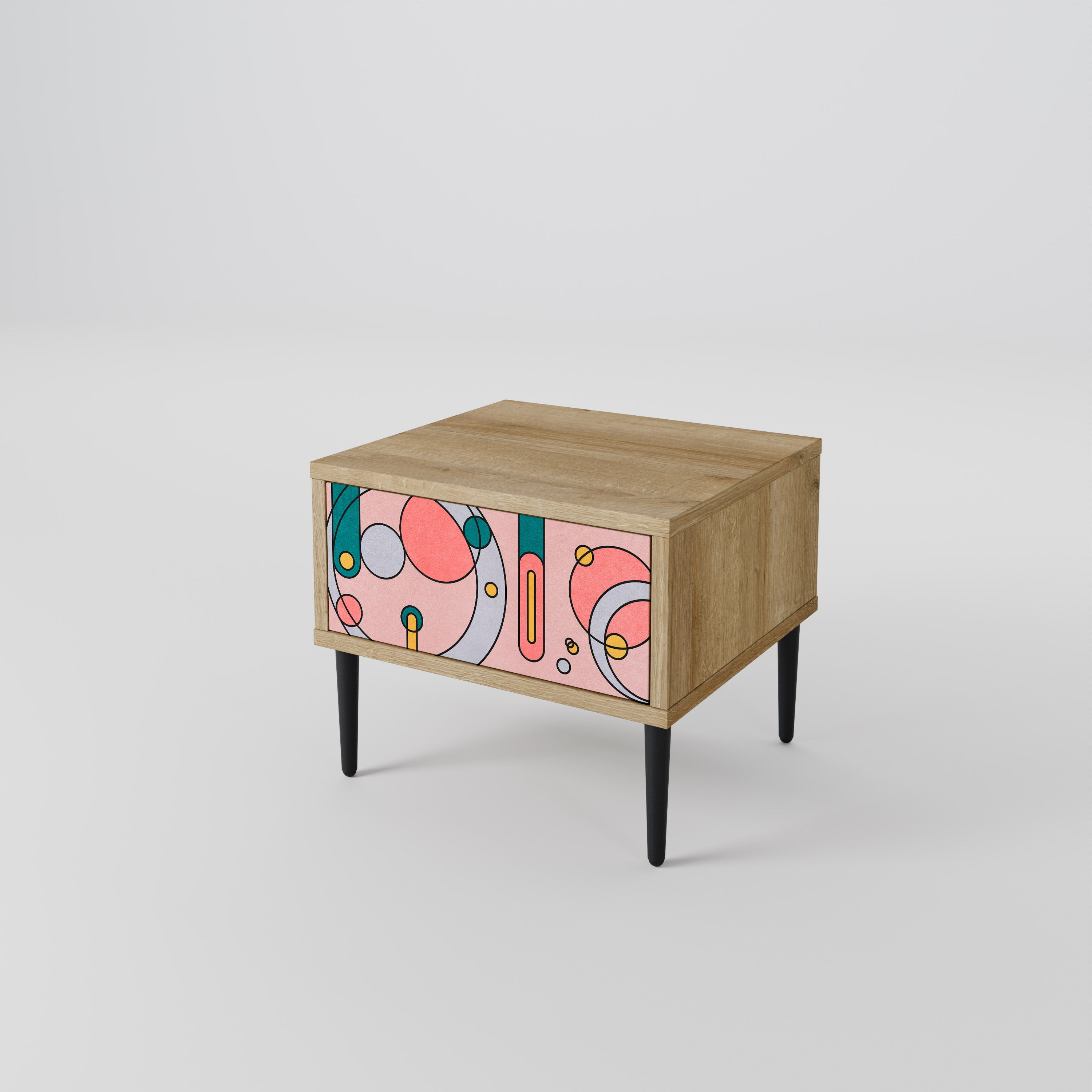 GOSSAMER ECHOES Nightstand in Oak Effect