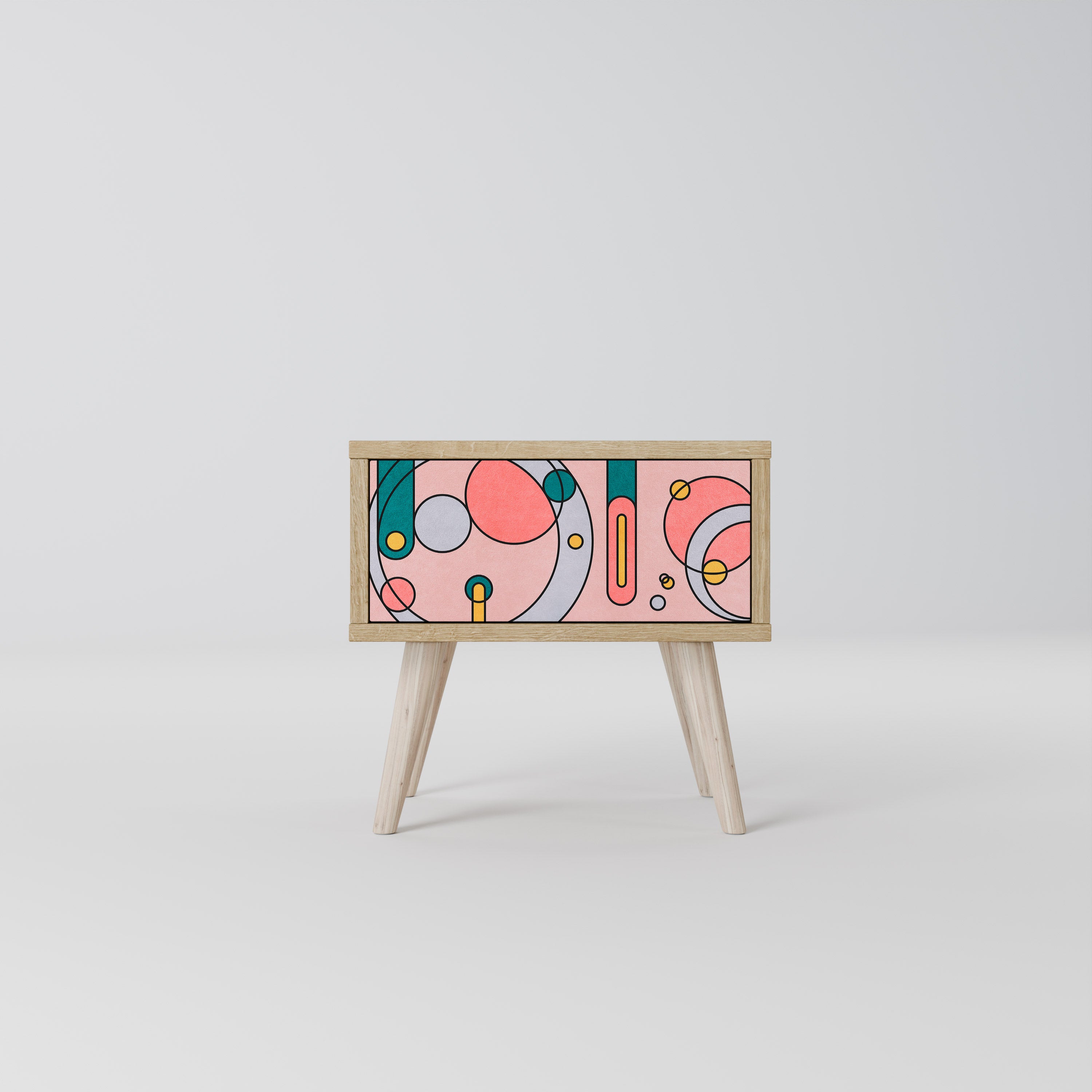 GOSSAMER ECHOES Nightstand in Oak Effect