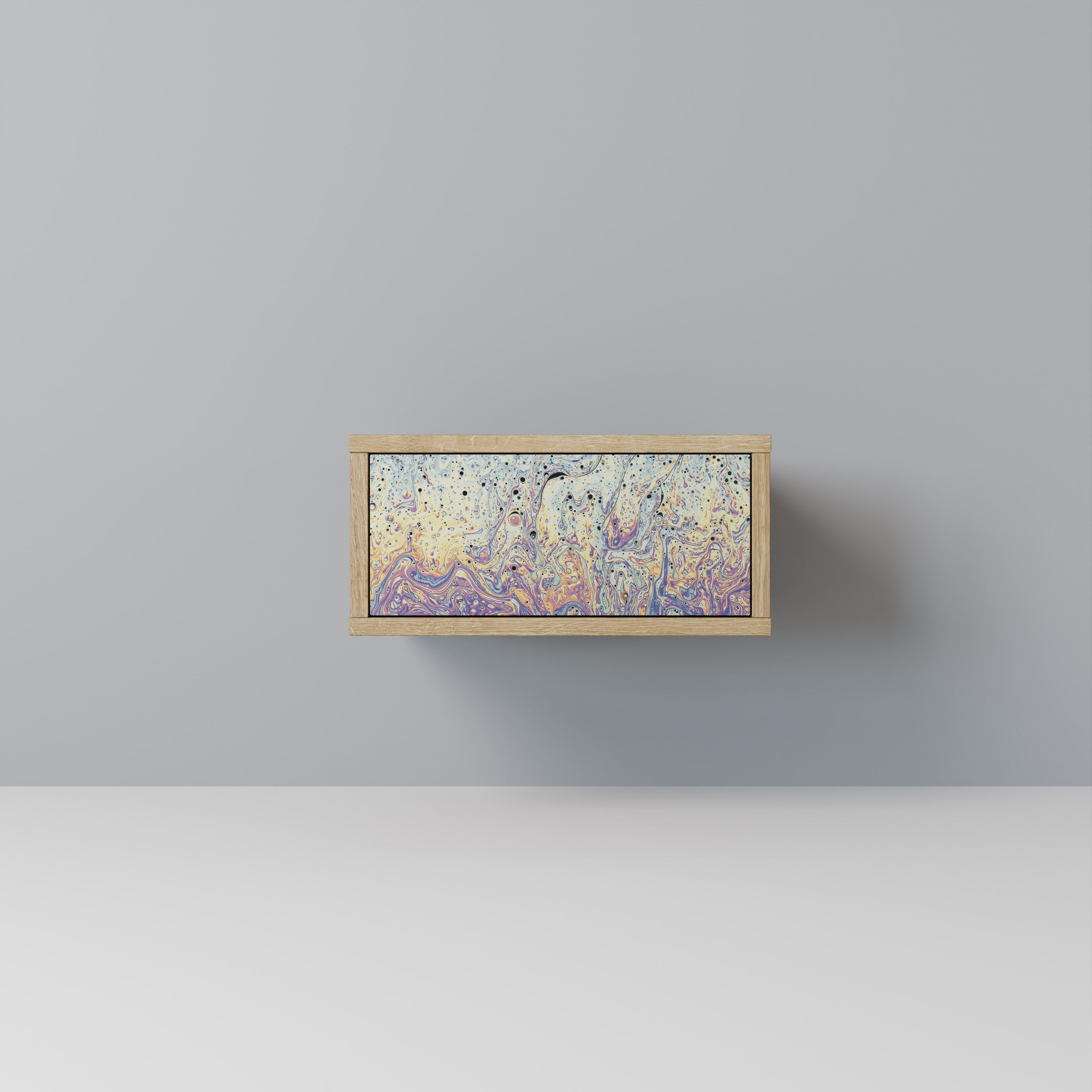 MOSAIC OF COLORS Nightstand in Oak Effect