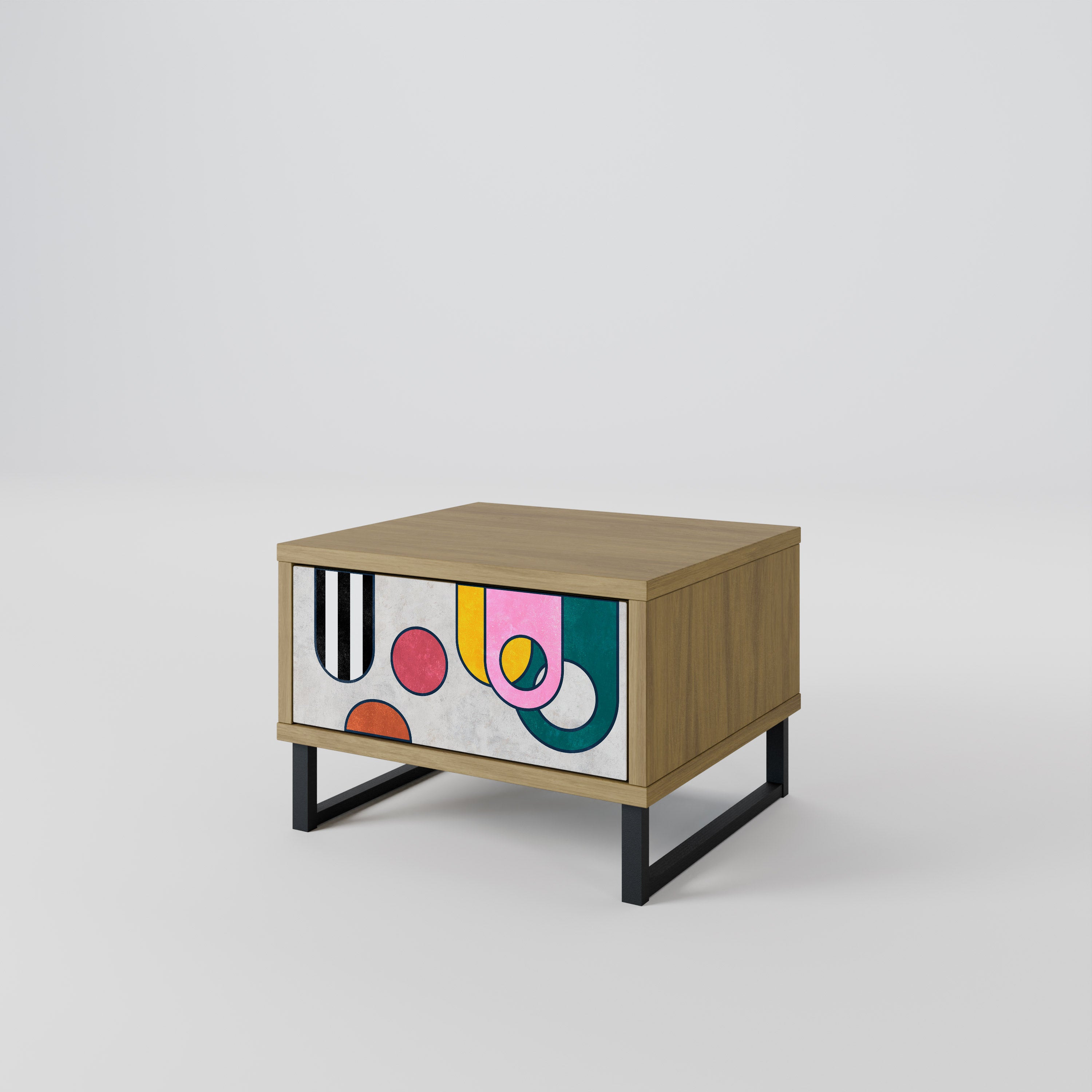 COOL STORY Nightstand in Oak Effect