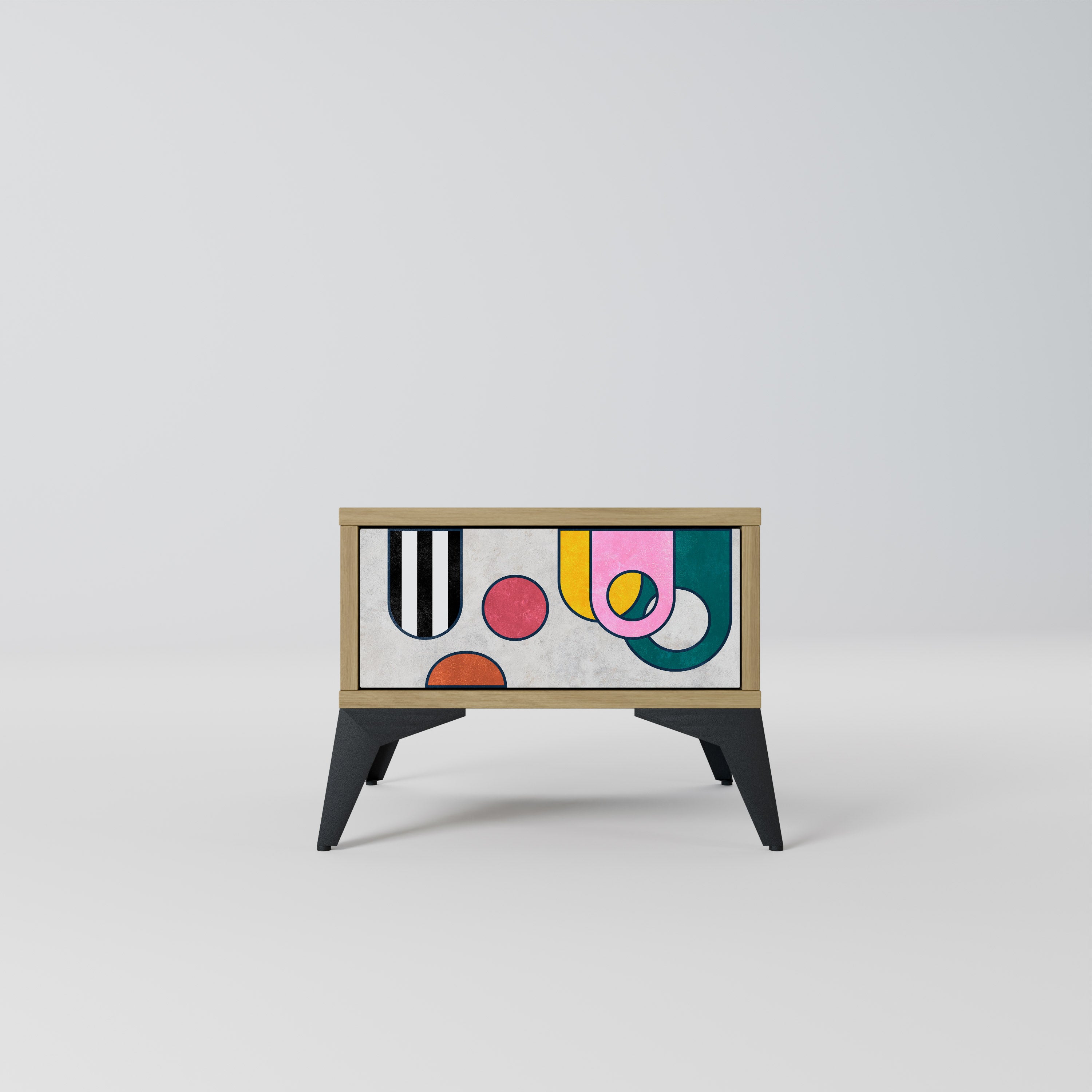 COOL STORY Nightstand in Oak Effect