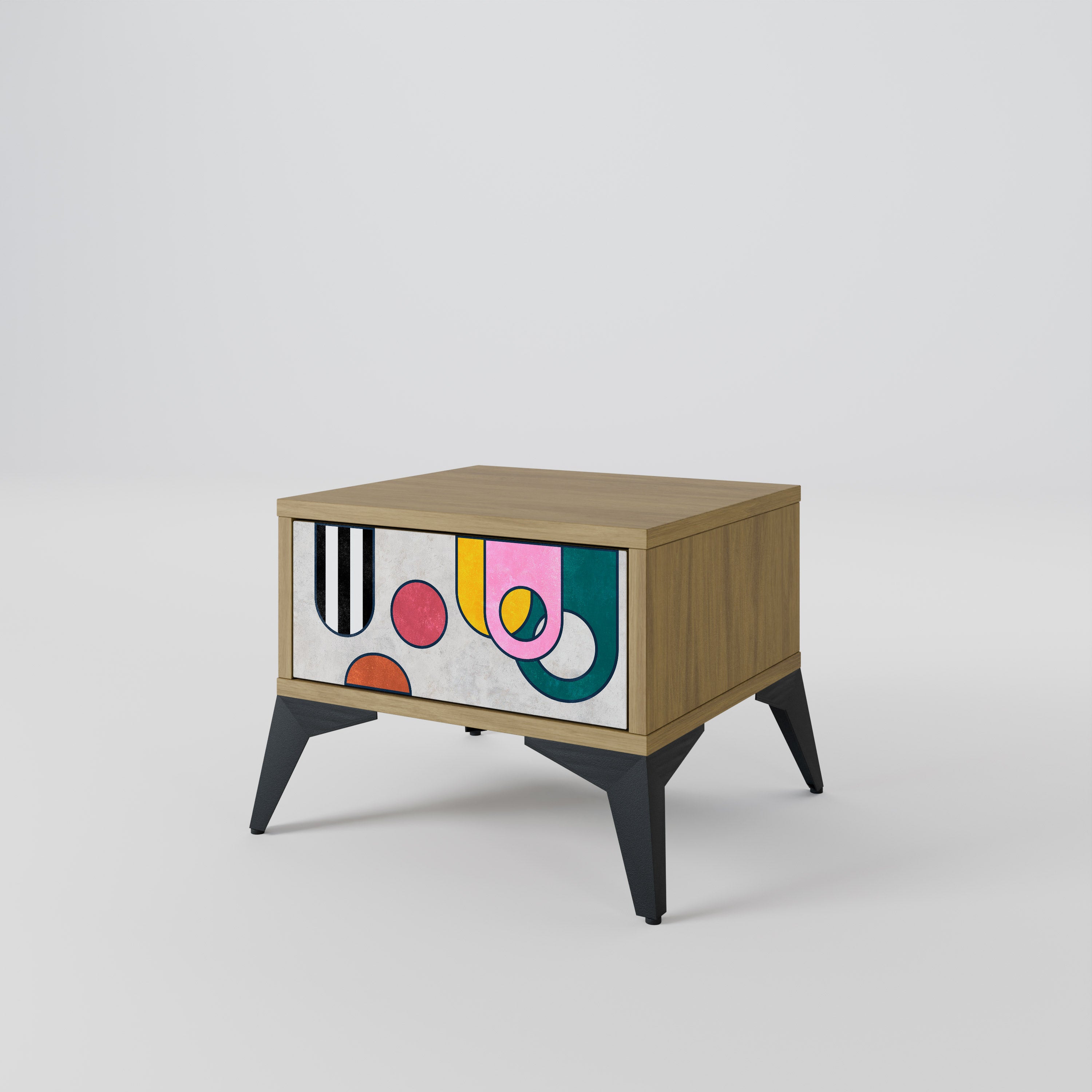 COOL STORY Nightstand in Oak Effect