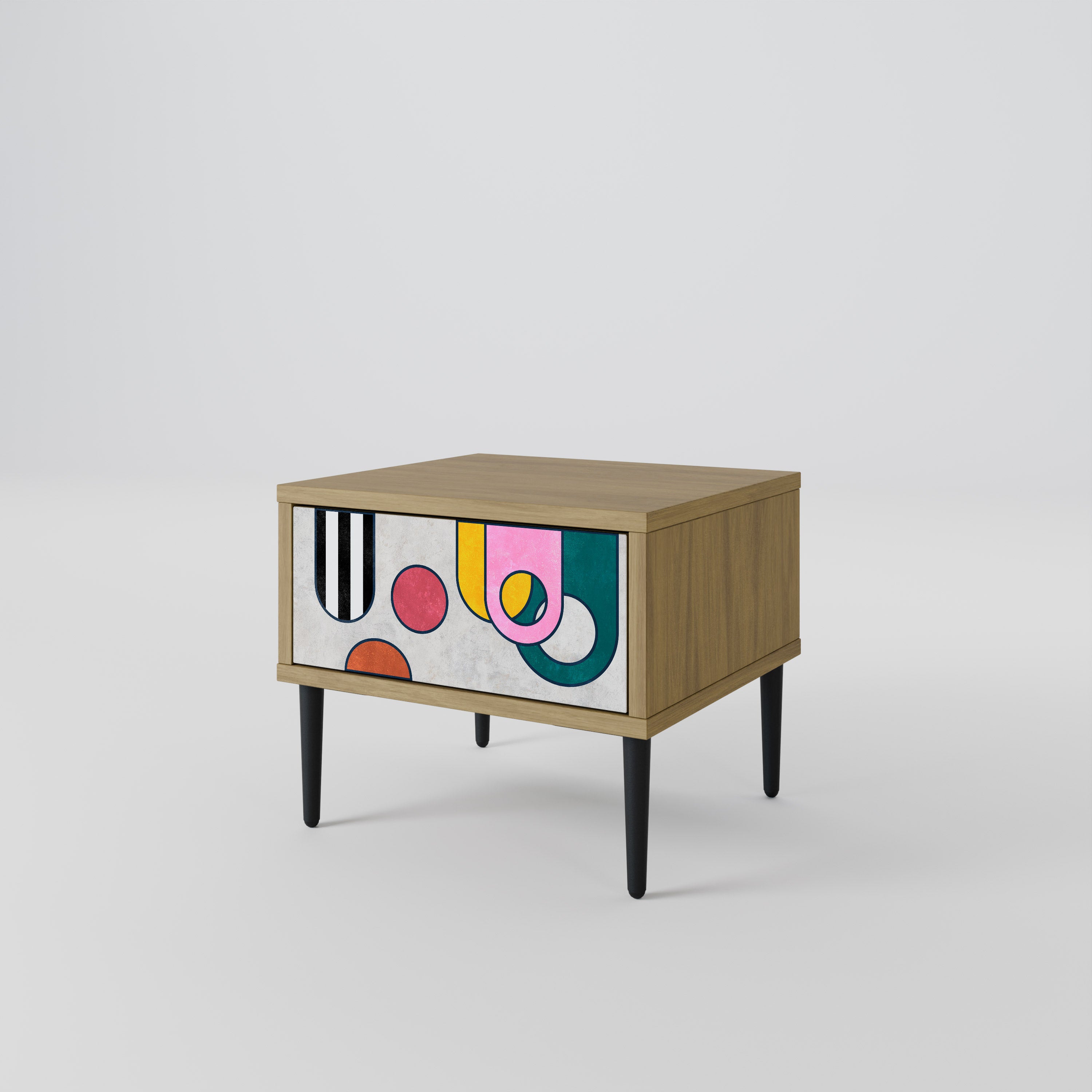 COOL STORY Nightstand in Oak Effect
