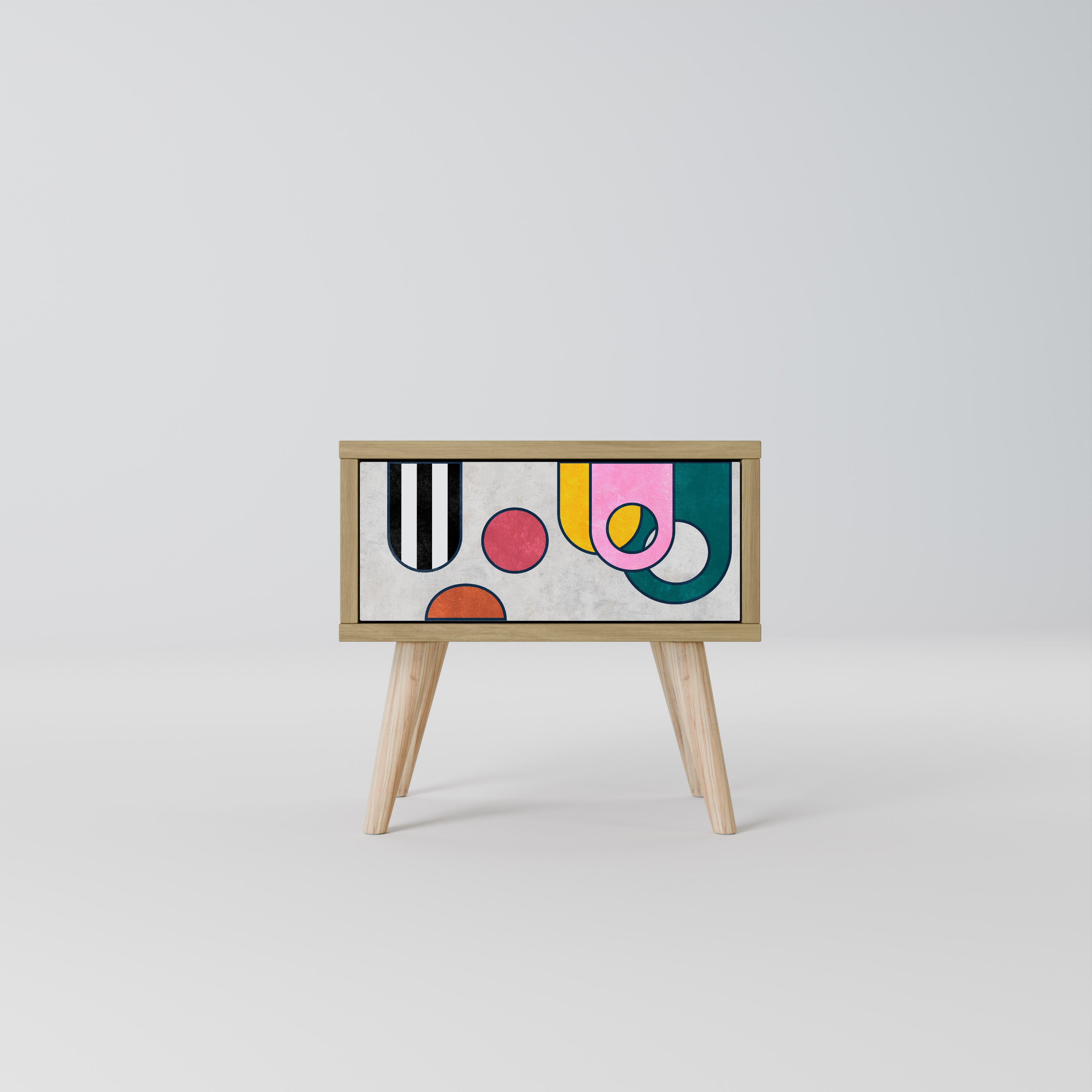 COOL STORY Nightstand in Oak Effect