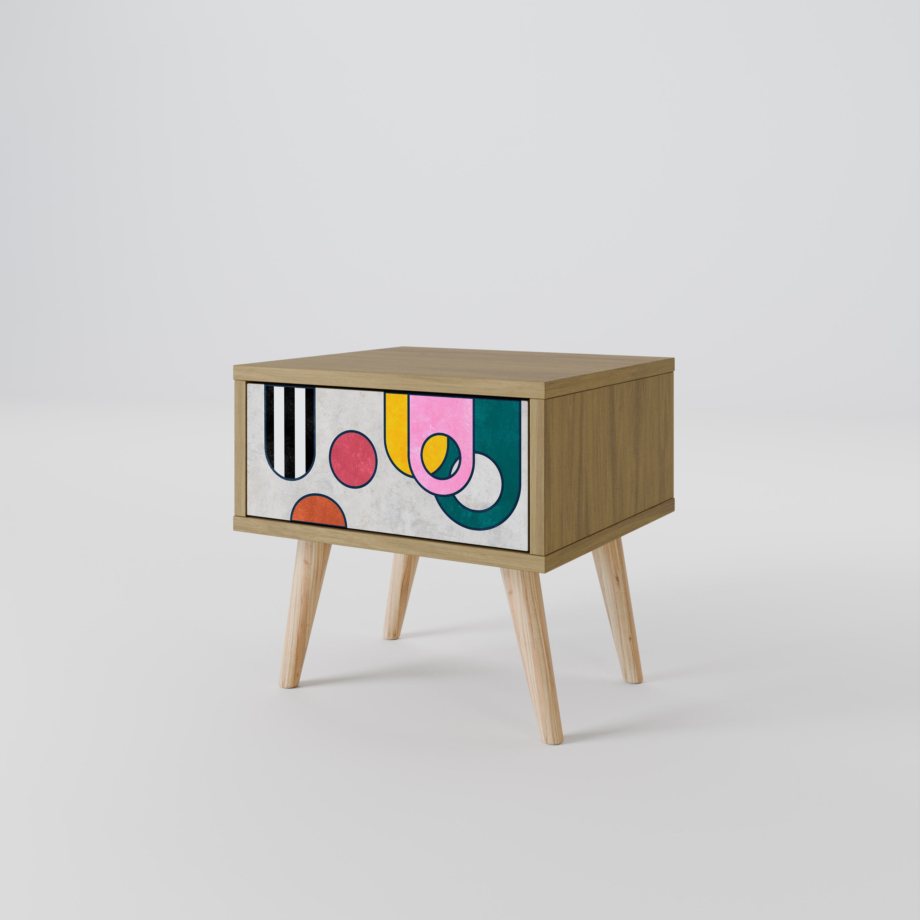 COOL STORY Nightstand in Oak Effect