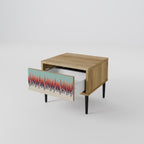 CHROMA CONTOURS Mesita de Noche en Efecto Roble