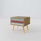 CHROMA CONTOURS Mesita de Noche en Efecto Roble