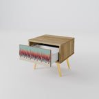 CHROMA CONTOURS Mesita de Noche en Efecto Roble