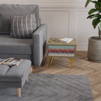 CHROMA CONTOURS Mesita de Noche en Efecto Roble