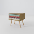 CHROMA CONTOURS Mesita de Noche en Efecto Roble