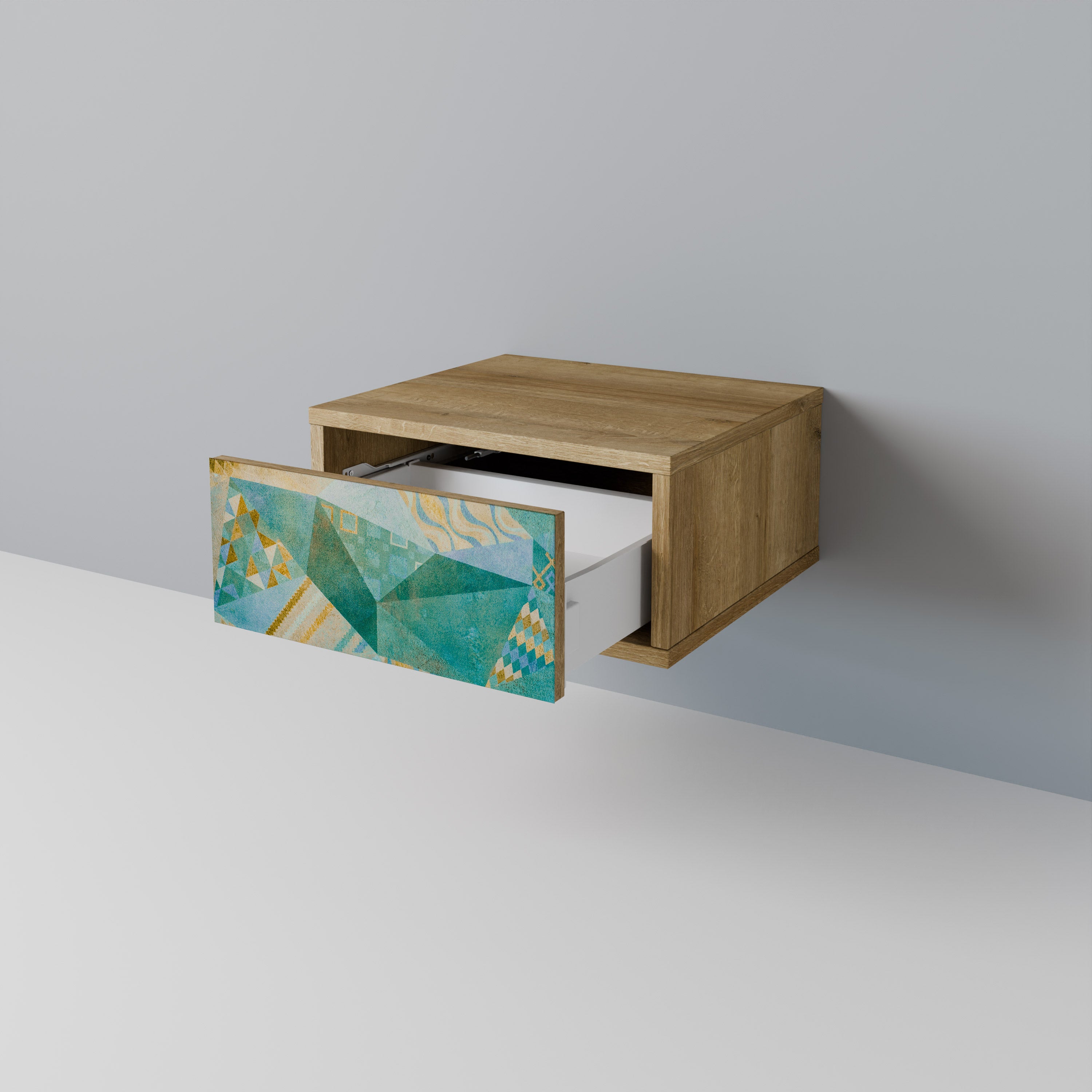 SPECTRUM SPLENDOR Nightstand in Oak Effect
