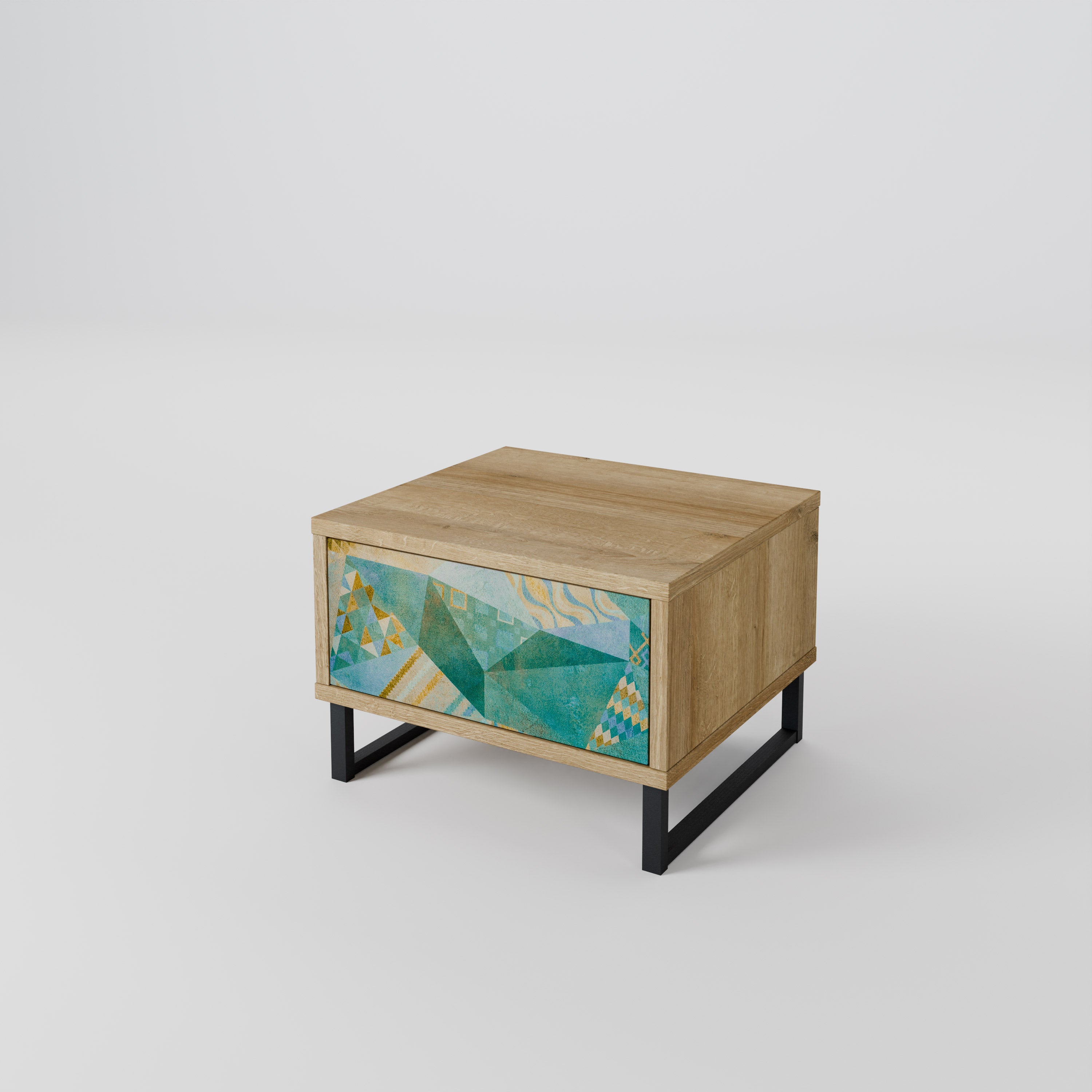 SPECTRUM SPLENDOR Nightstand in Oak Effect