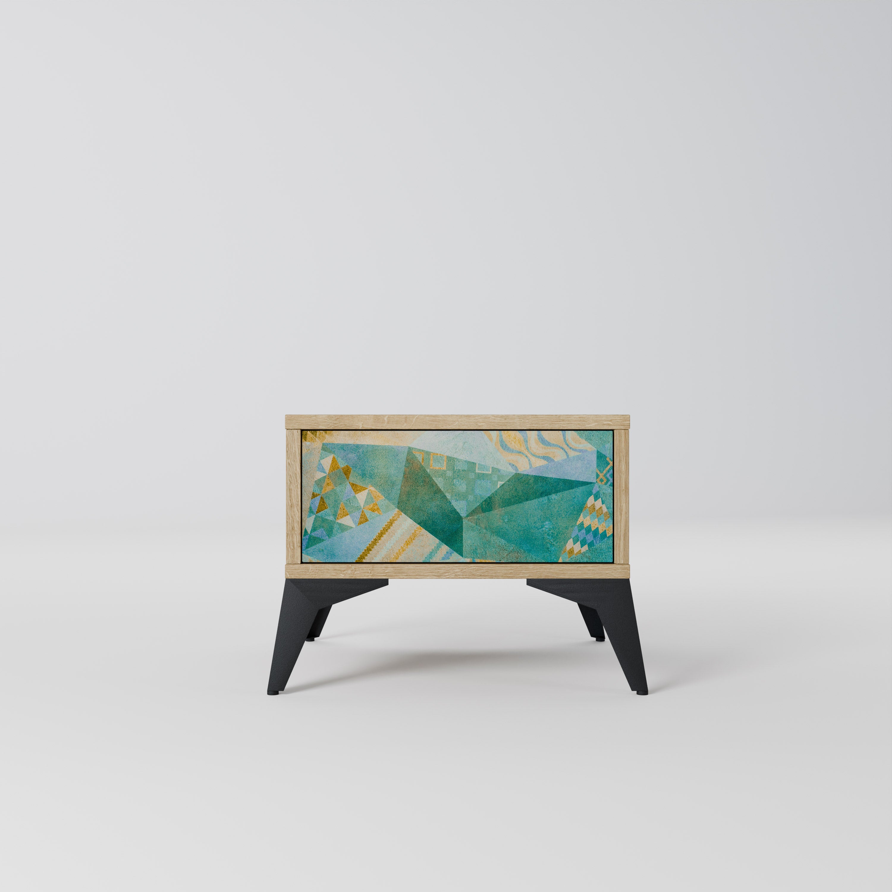 SPECTRUM SPLENDOR Nightstand in Oak Effect