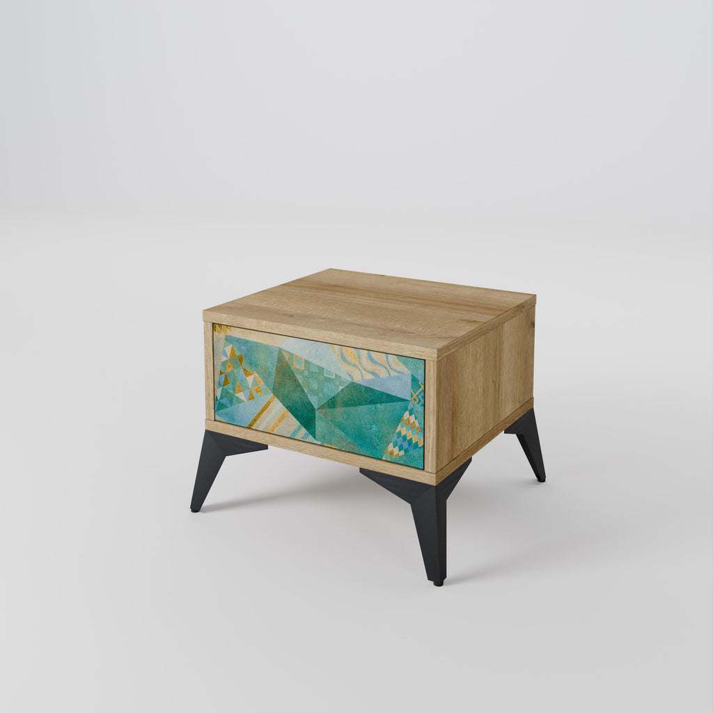 SPECTRUM SPLENDOR Nightstand in Oak Effect