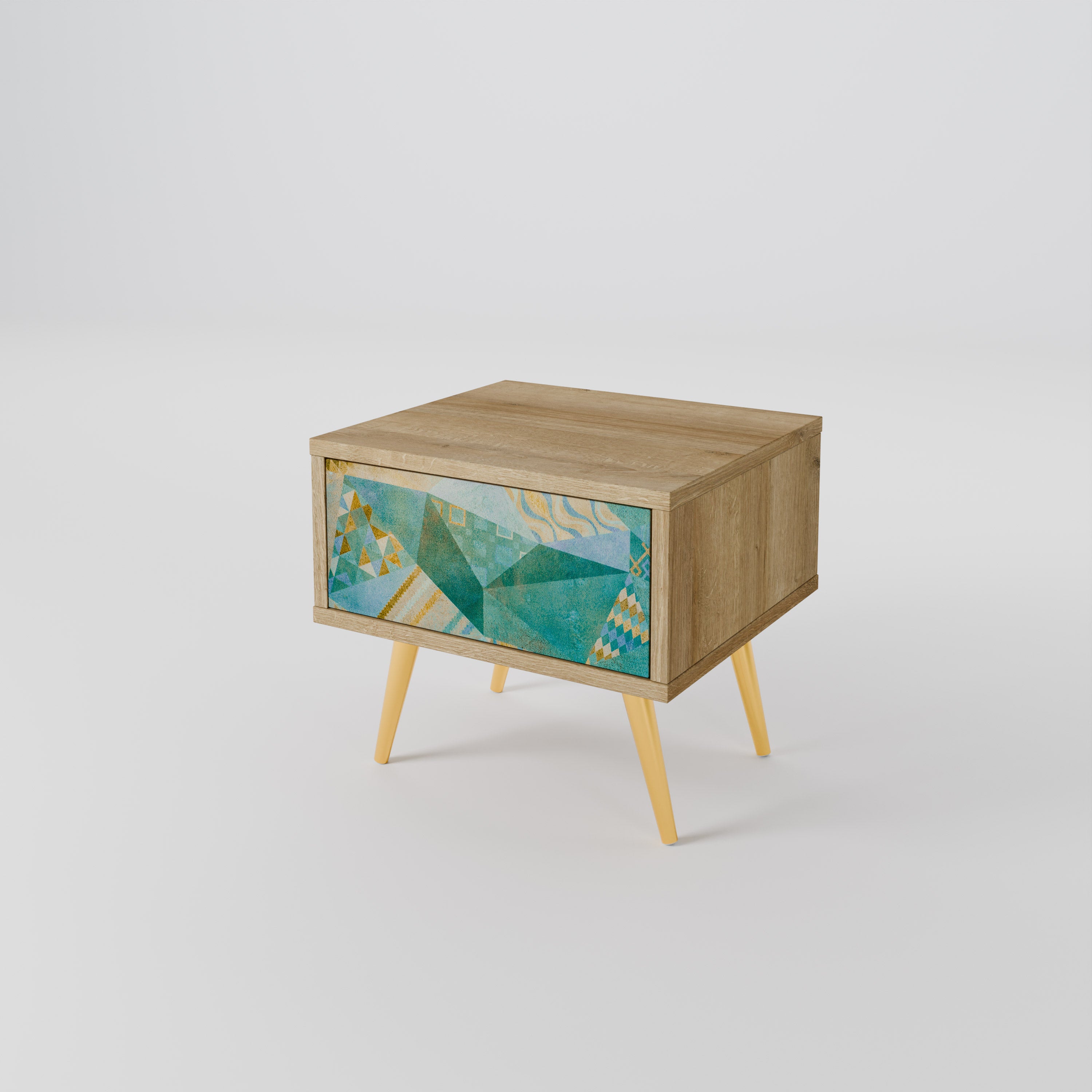 SPECTRUM SPLENDOR Nightstand in Oak Effect