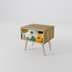 ABSTRACT FACES Mesita de Noche