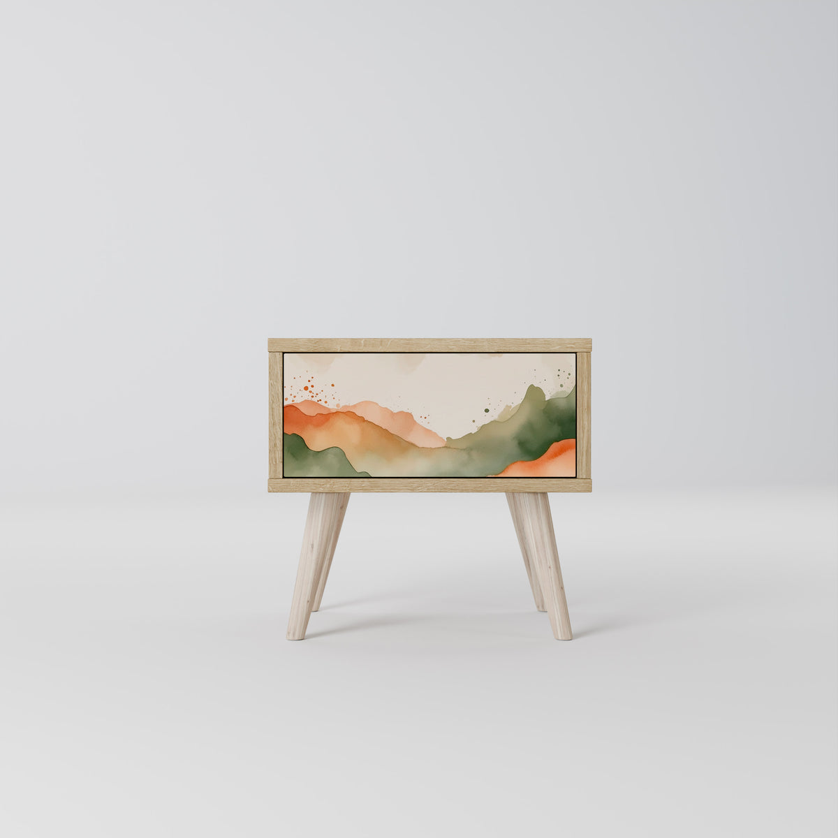 WATERCOLOUR PEAKS Mesita de Noche