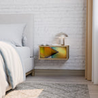 PIERCING SHARPNESS Nightstand in Oak Effect