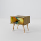 PIERCING SHARPNESS Nightstand in Oak Effect