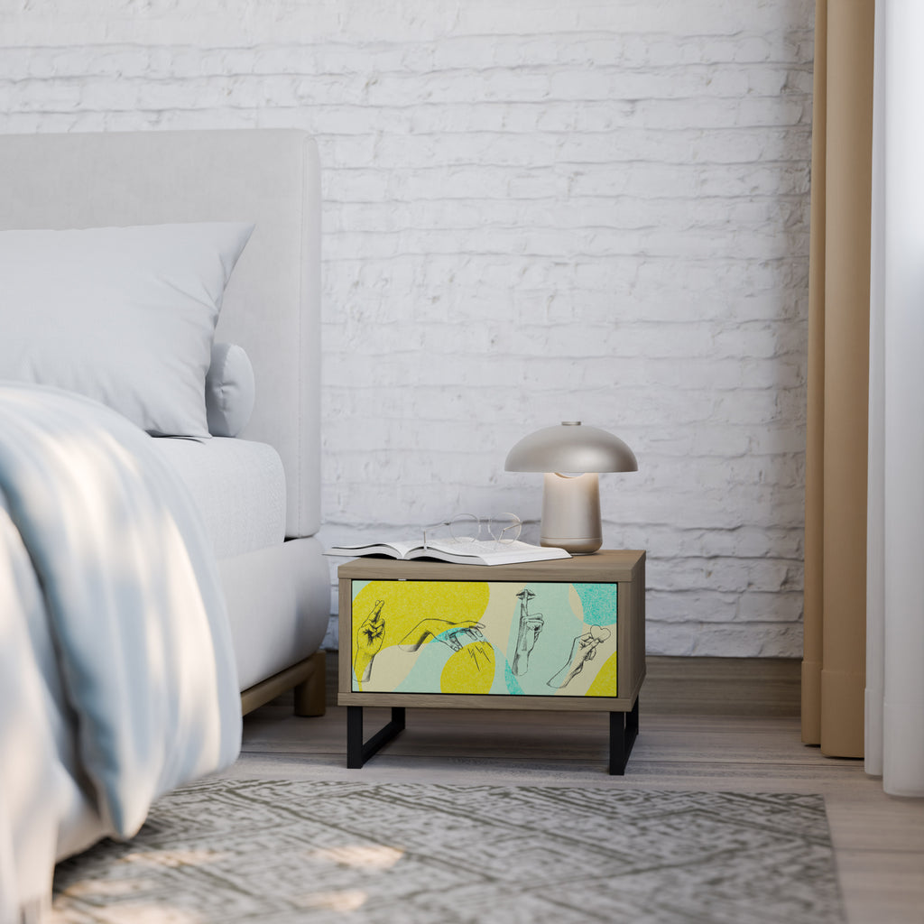 BODY LANGUAGE Nightstand in Oak Effect
