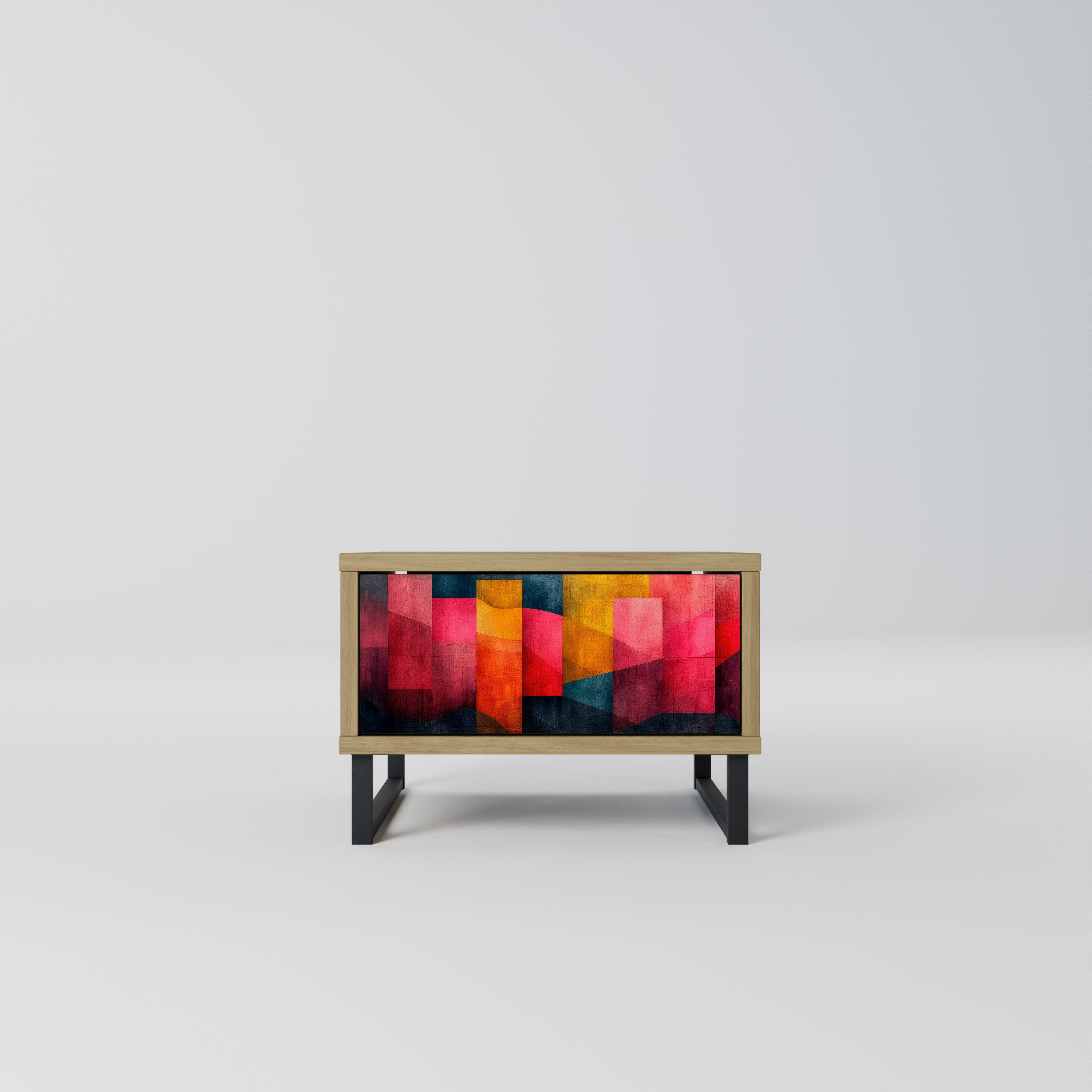 COLORFUL SOUNDS Nightstand in Oak Effect