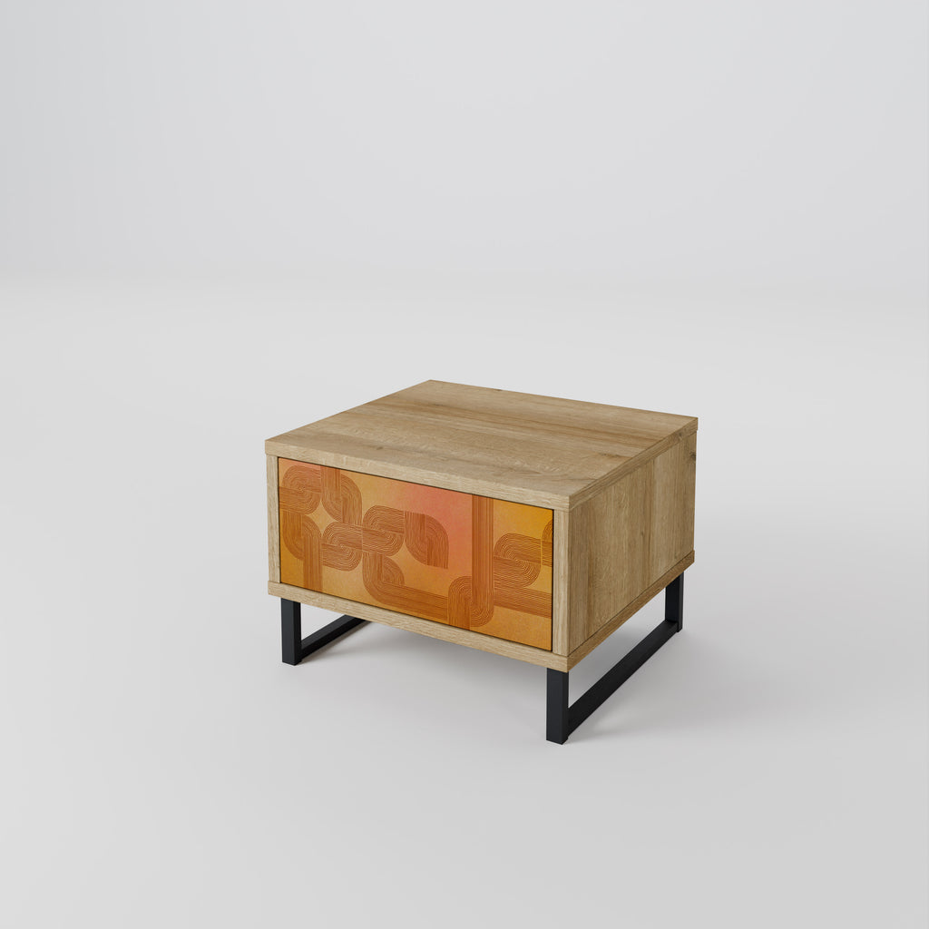 STRENGTHENING RELATION Nightstand in Oak Effect