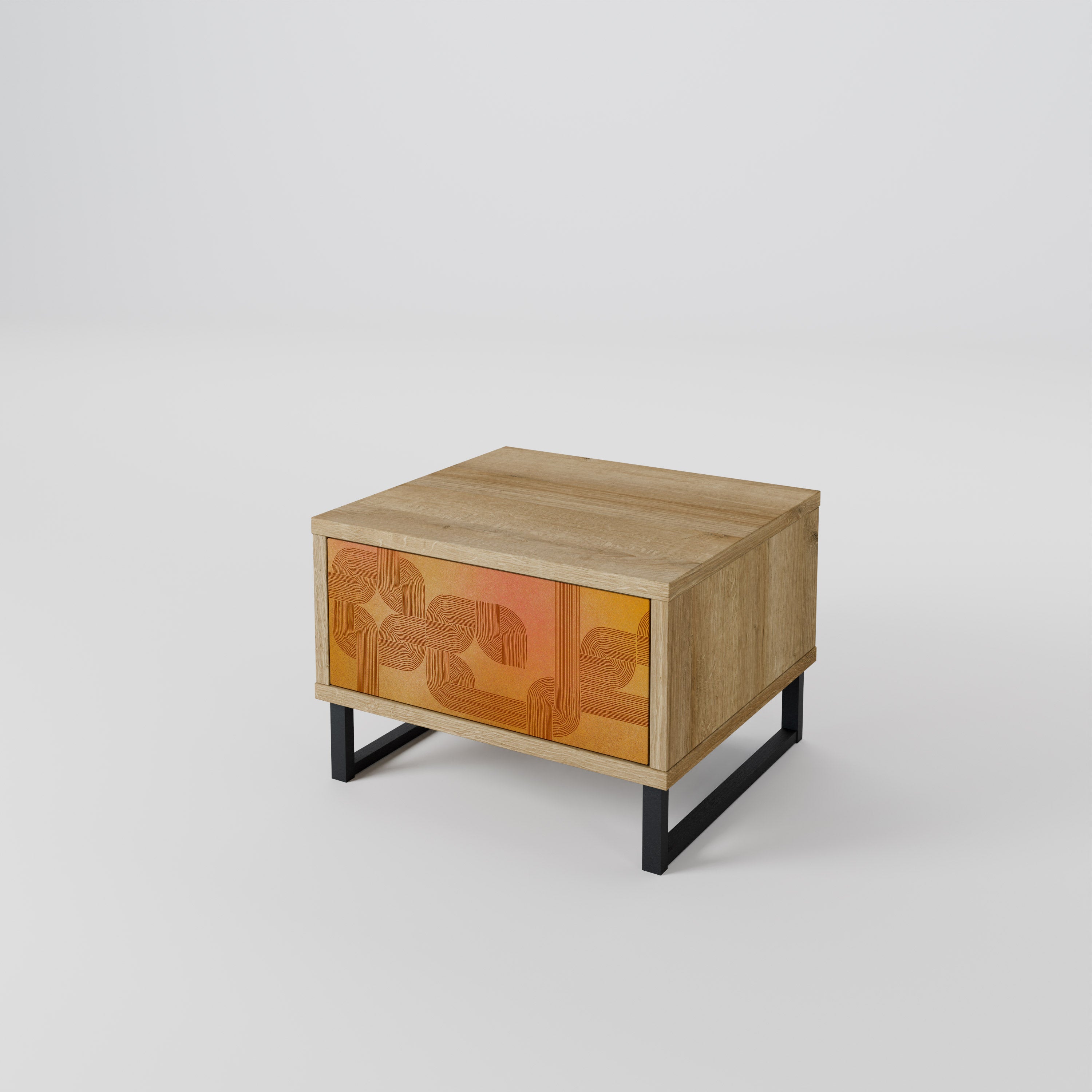STRENGTHENING RELATION Nightstand in Oak Effect