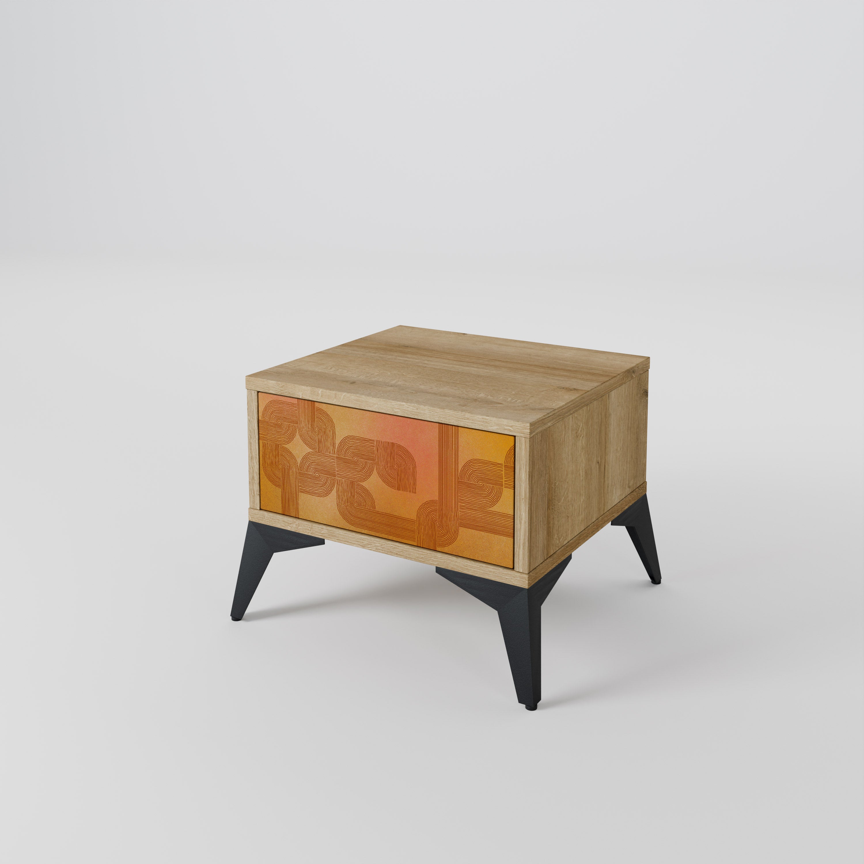 STRENGTHENING RELATION Nightstand in Oak Effect