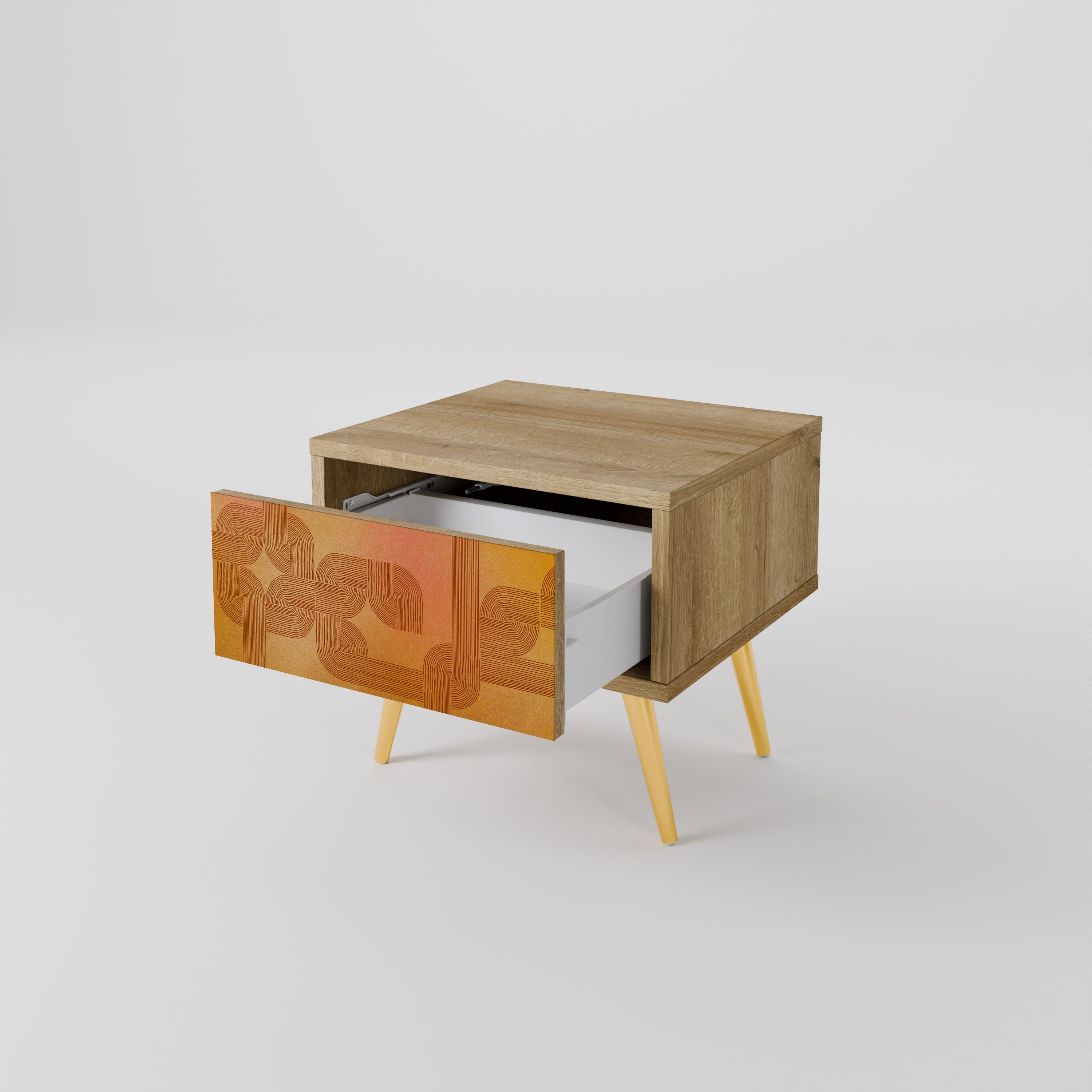 STRENGTHENING RELATION Nightstand in Oak Effect