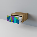 COLD SHOWCASE Mesita de Noche en Efecto Roble