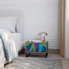 COLD SHOWCASE Mesita de Noche en Efecto Roble