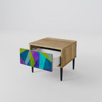 COLD SHOWCASE Mesita de Noche en Efecto Roble