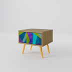 COLD SHOWCASE Mesita de Noche en Efecto Roble