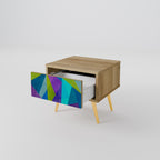 COLD SHOWCASE Mesita de Noche en Efecto Roble