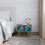 COLD SHOWCASE Mesita de Noche en Efecto Roble