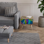 COLD SHOWCASE Mesita de Noche en Efecto Roble